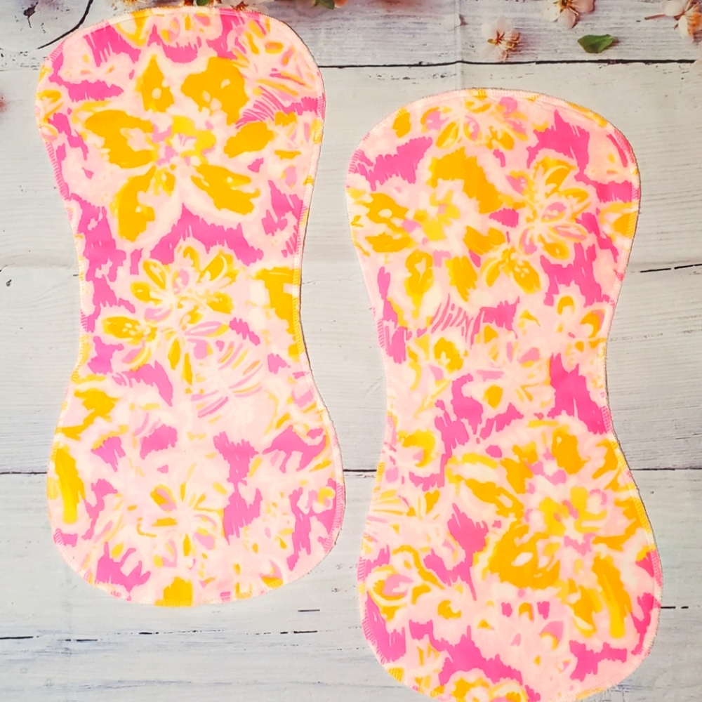 Lilly Baby Burp Cloth Set, Burp Cloths for Girls,